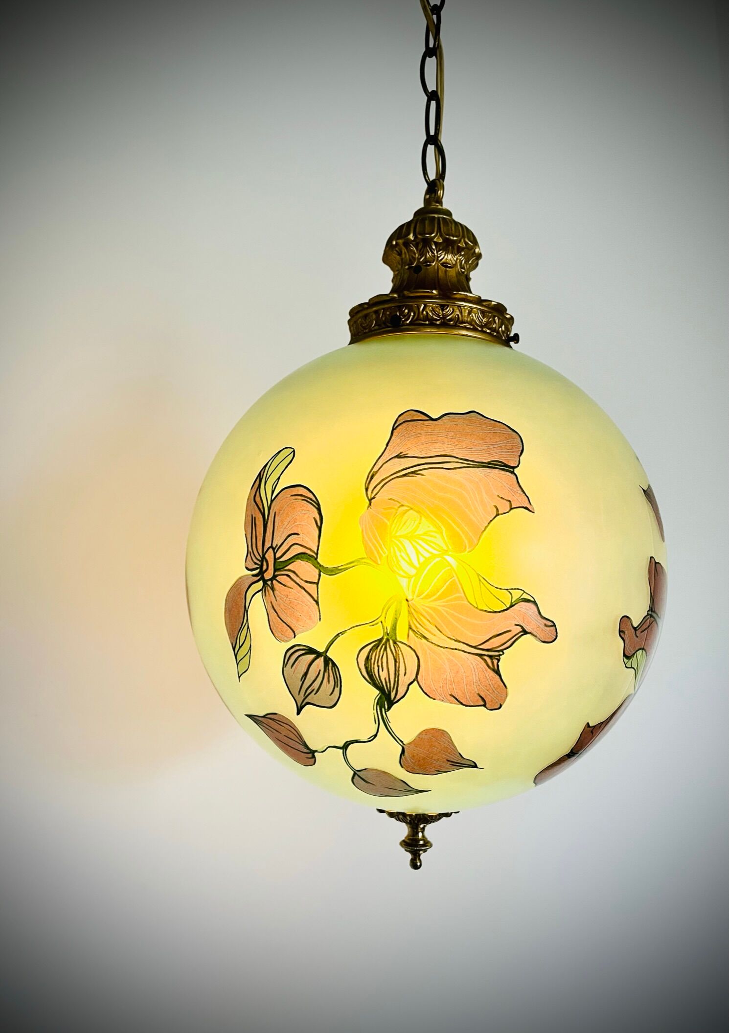 Art Deco glass pendant