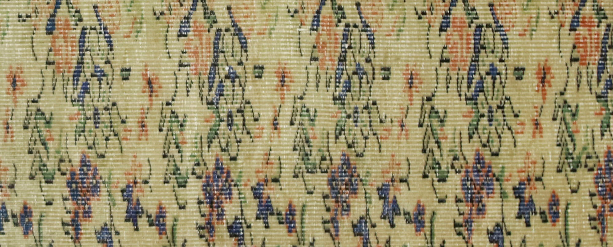 Anatolian handmade vintage rug 259 cm x 69 cm