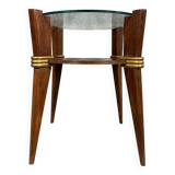 Vintage Italian coffee table with compass legs circa 1970