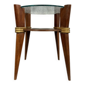 Table de salon vintage Italien a pieds compas vers 1970