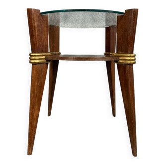 Vintage Italian coffee table with compass legs circa 1970