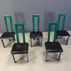 Italian Model Regia dining chairs by Antonello Mosca for Ycami, 1980s