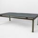 Brass coffee table with smoked glass top by Guy Lefevre, 1970s