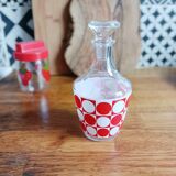 Small liqueur carafe, checkerboard pattern