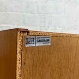 Scandinavian 4-drawer bass chest of drawers signed Clausen & Son vintage teak, 60s