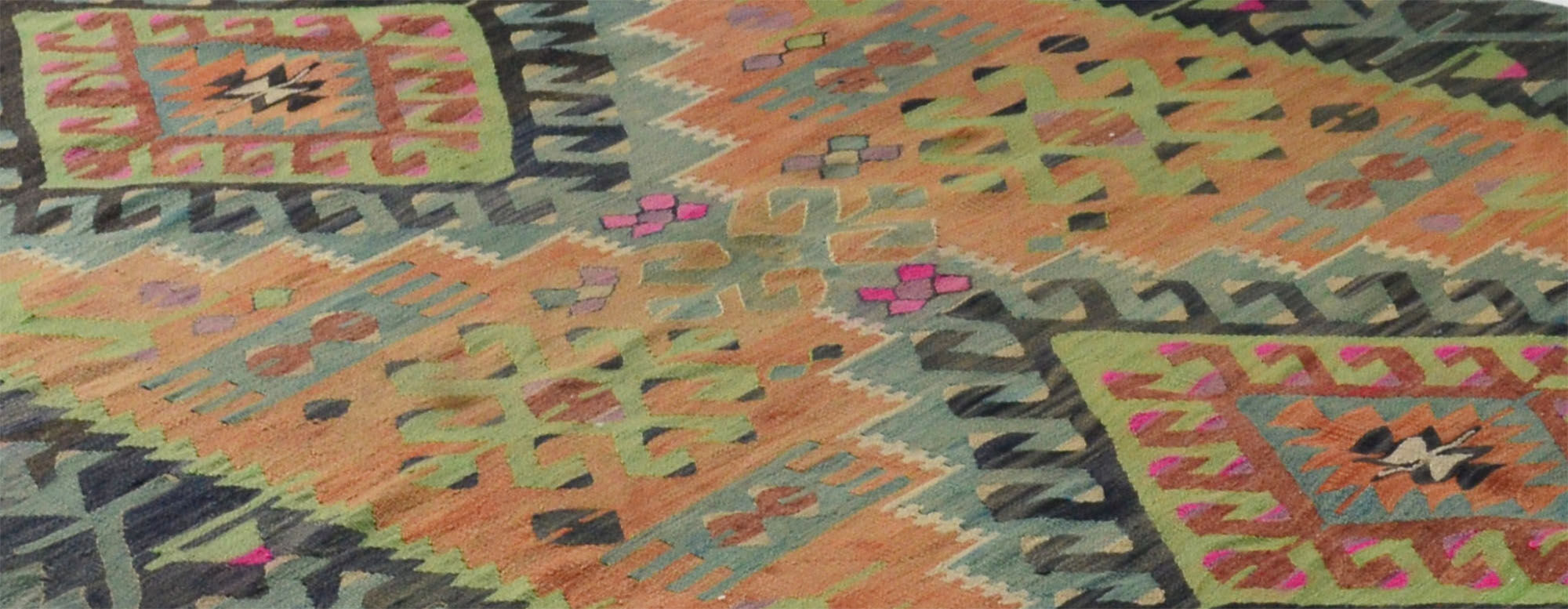 Anatolian handmade kilim rug 302 cm x 156 cm