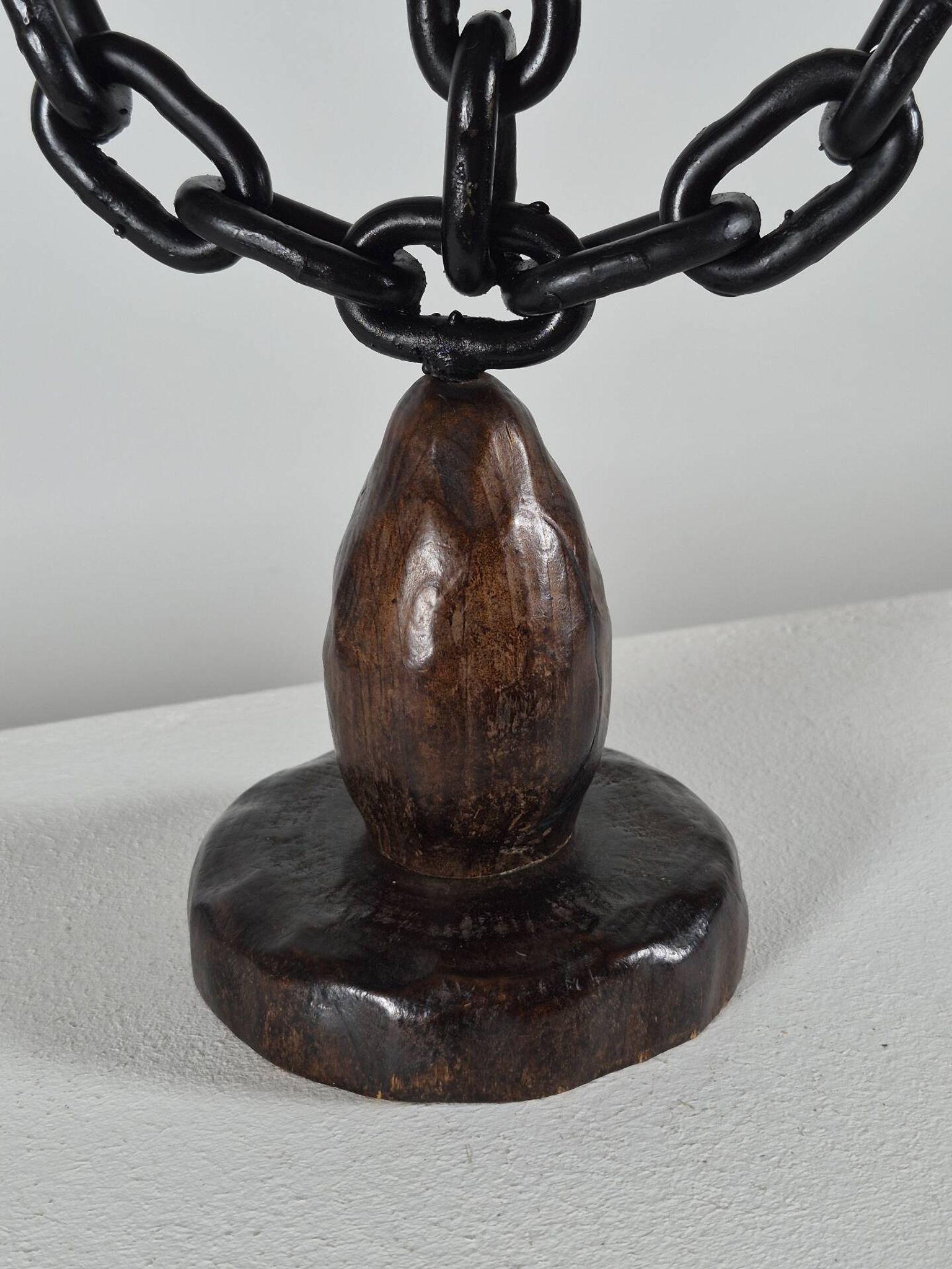 Vintage brutalist chain candlestick Spain