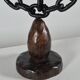 Vintage brutalist chain decor candleholder spain