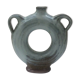 Vernified ceramic vase with handles