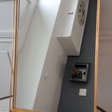 Mirror top in gilded steel 50s