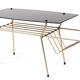 Coffee table glass and brass