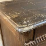 Large 19th century sideboard in fir and chestnut