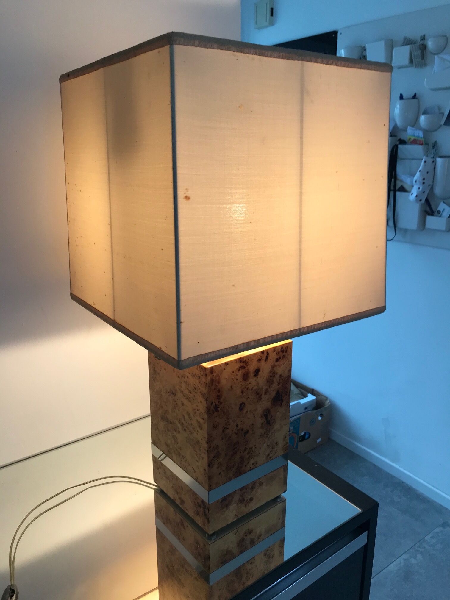 Tommaso Barbi poplar magnifying glass table lamp made in italy