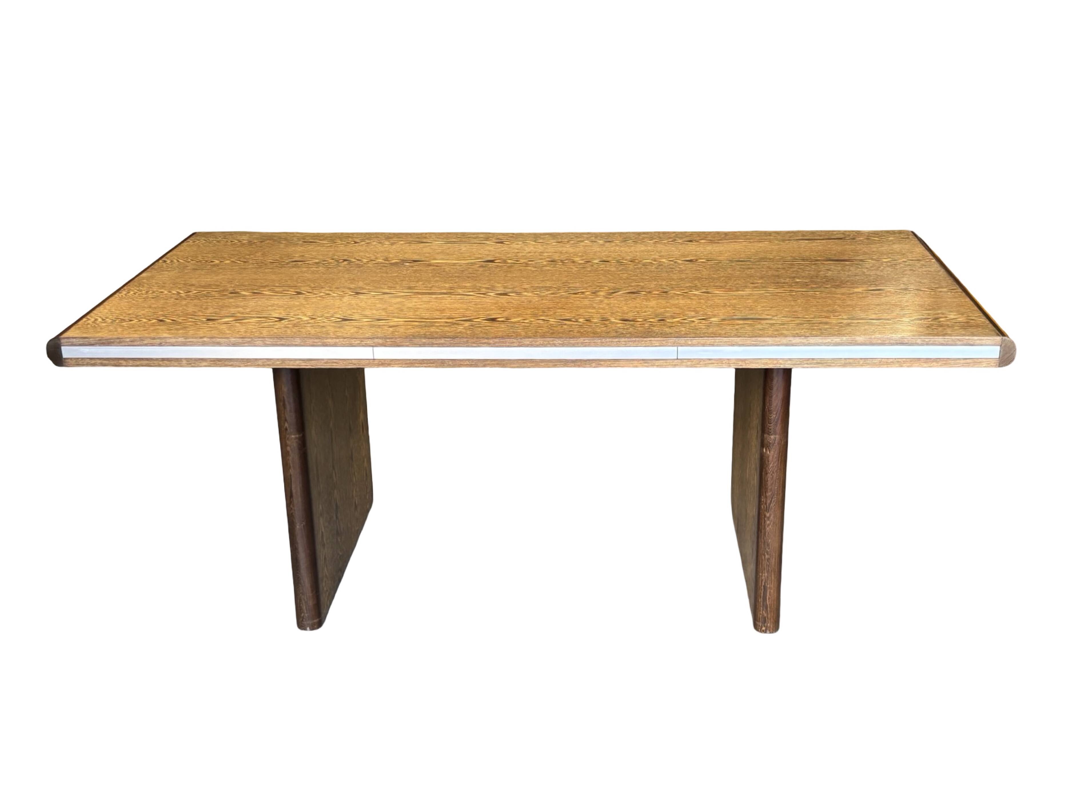 Vintage executive desk - large desk wenge 70s design