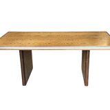 Vintage executive desk - large desk wenge 70s design