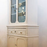 Antique Walnut Cupboard With Showcase, Spain, Late 19th Century