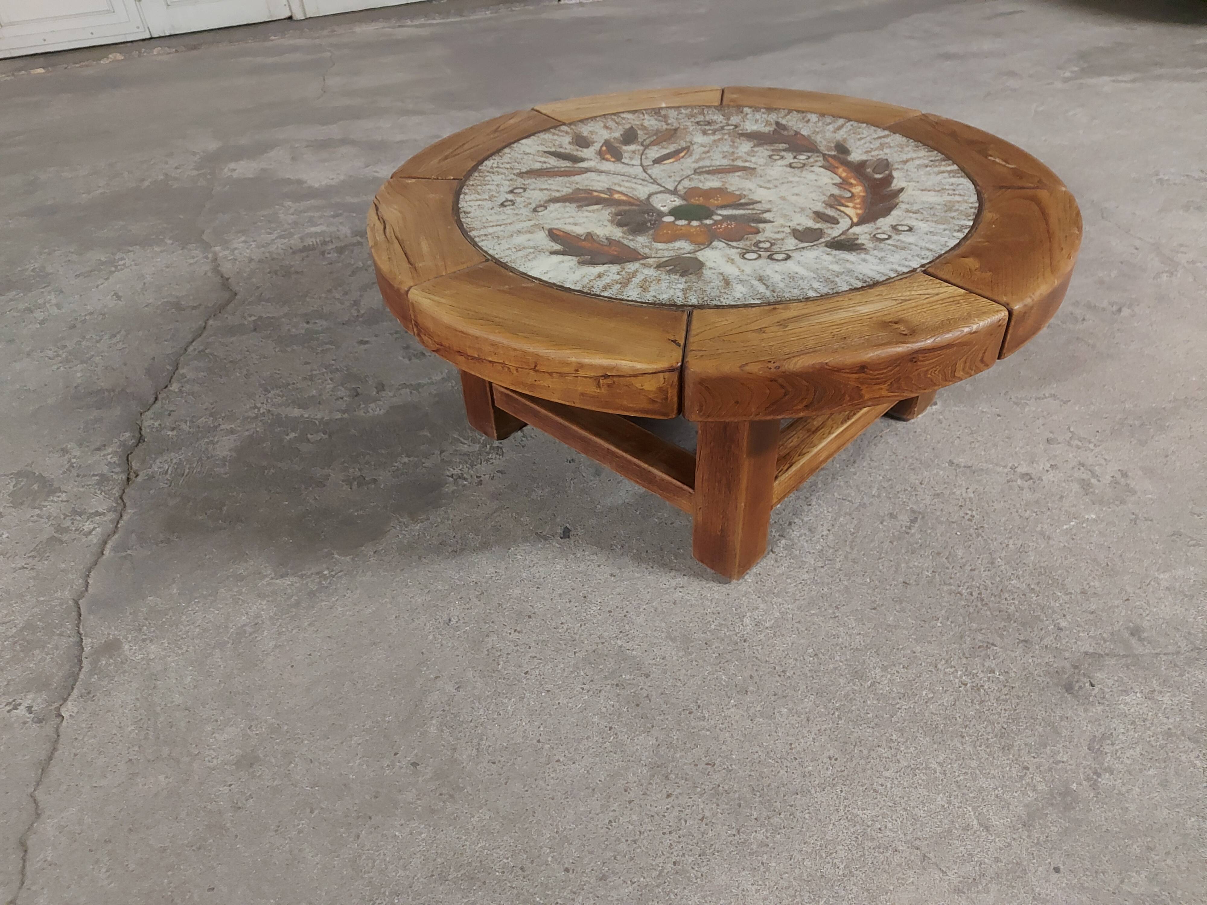 Table vintage ceramic top 50's, 60'S