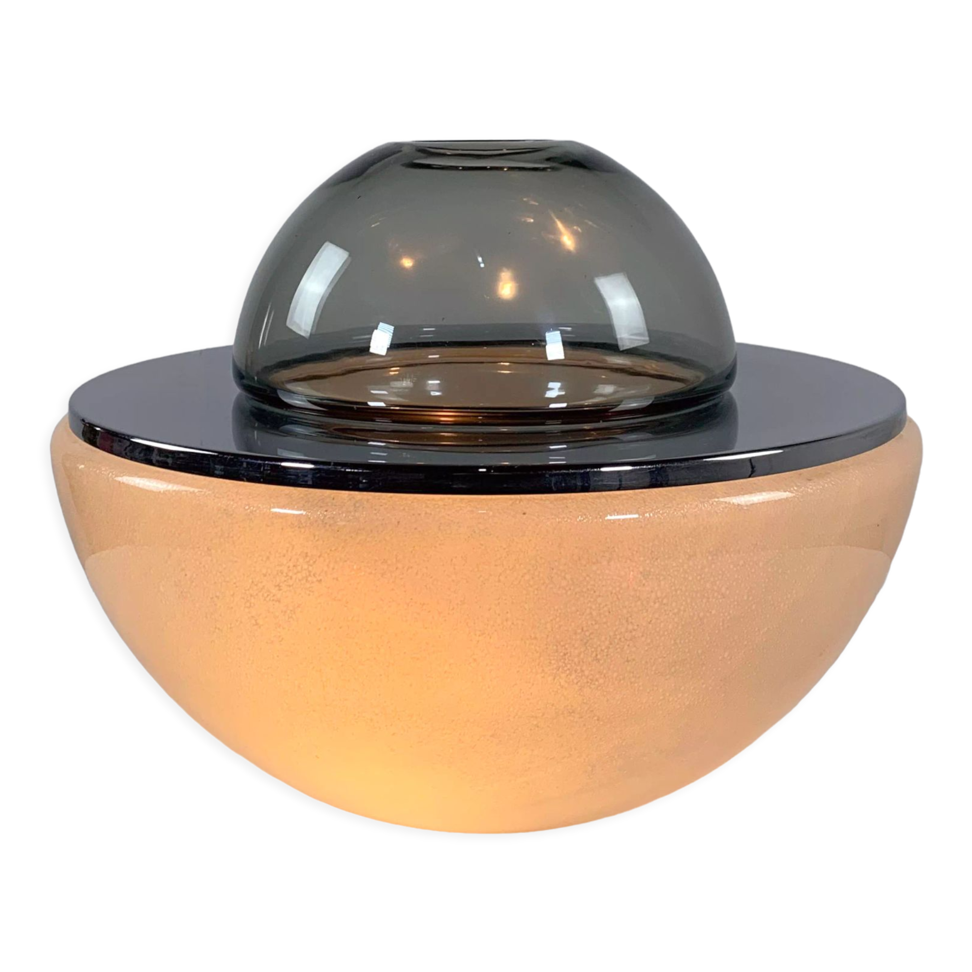 Table lamp and vase model "LT 327" by Carlo Nason for Mazzega, 1970