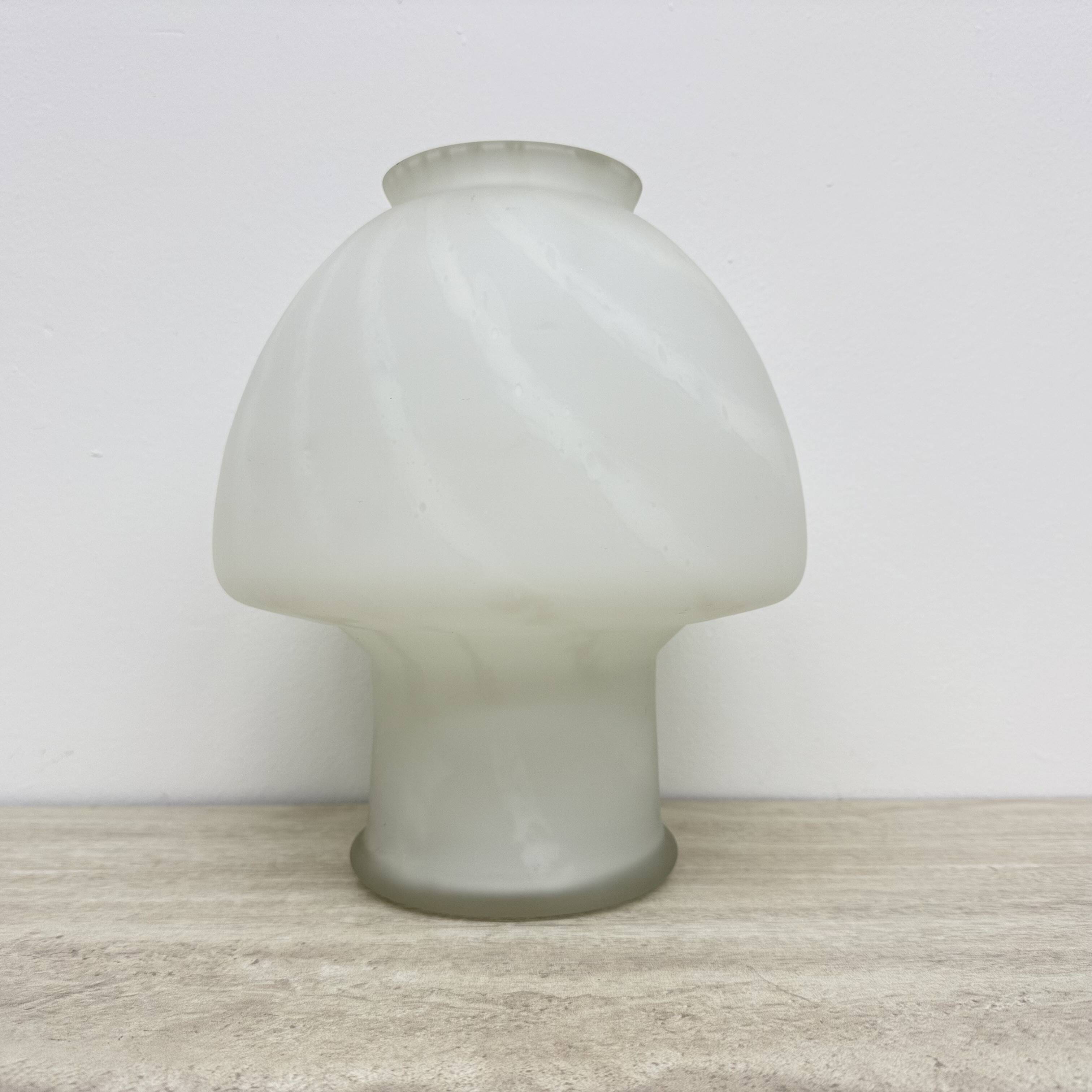 Mid-century Murano glass mushroom table lamp , 1970s