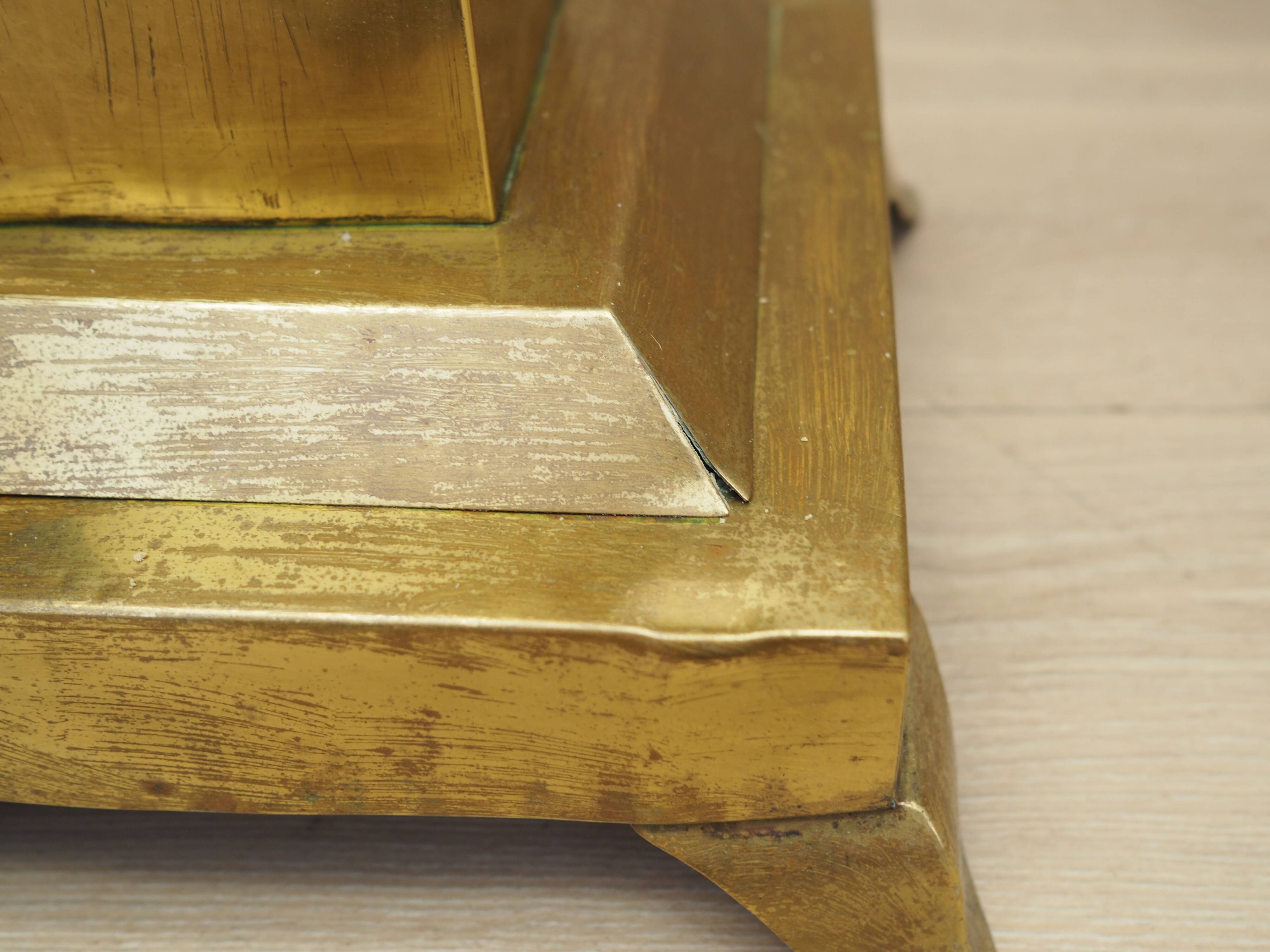 Brass lamp, Danish design, 1960s, production: Denmark
