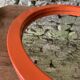 Miroir en bois orange