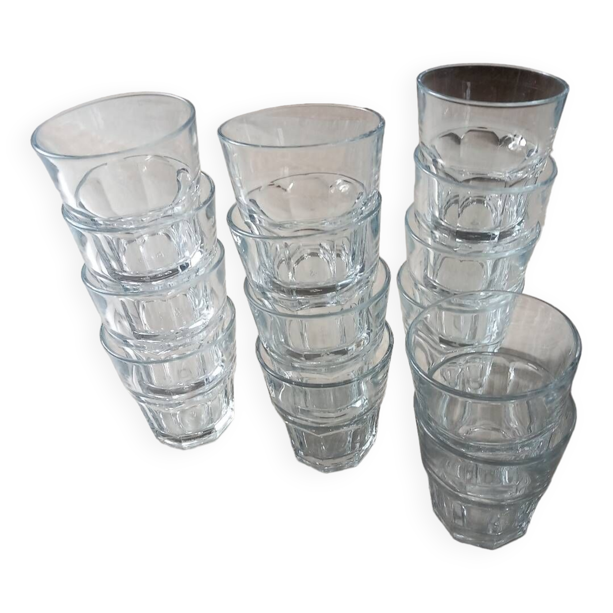 14 water glasses