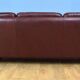 Mid Century Retro Swedish Burgundy Leather Arne Norell 3 Seat Sofa 70s