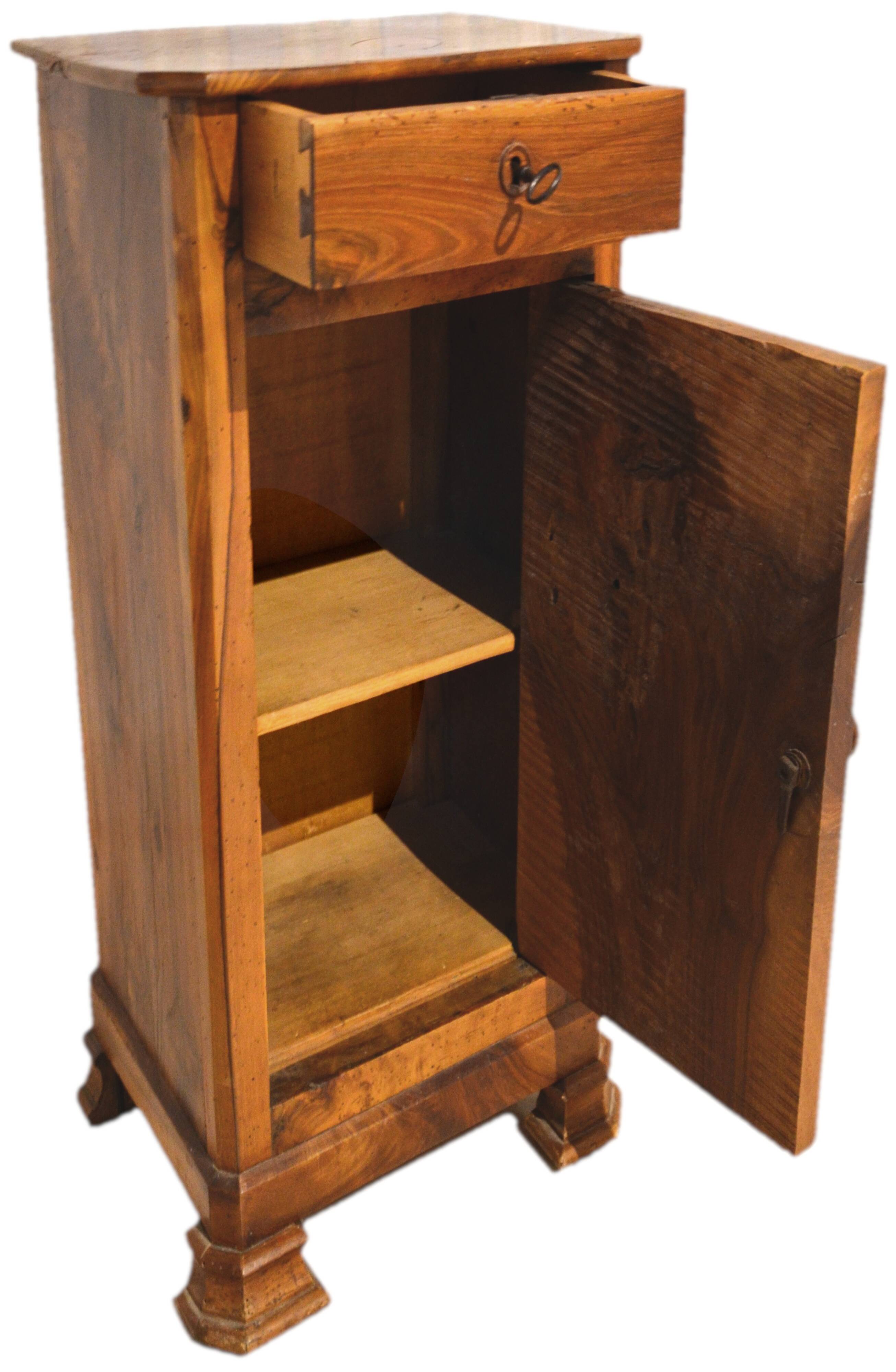 Walnut bedside table