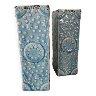 Glazed ceramic vases