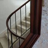 Antique octagonal mirror