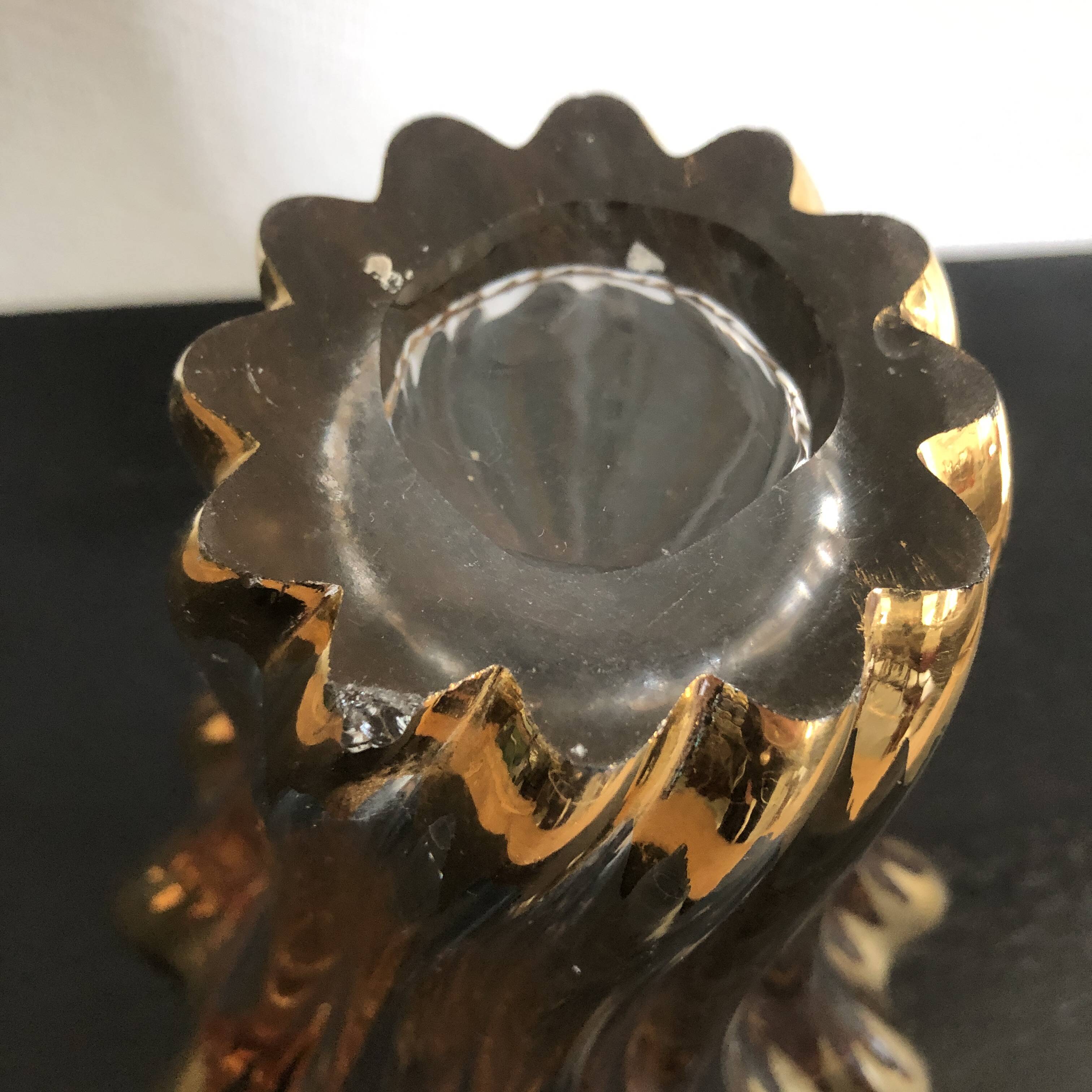 Art deco crystal vase