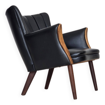 Années 1970, design danois par Svend Skipper, fauteuil, modèle "Teddy".