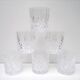 Set of 6 vintage crystal whiskey glasses