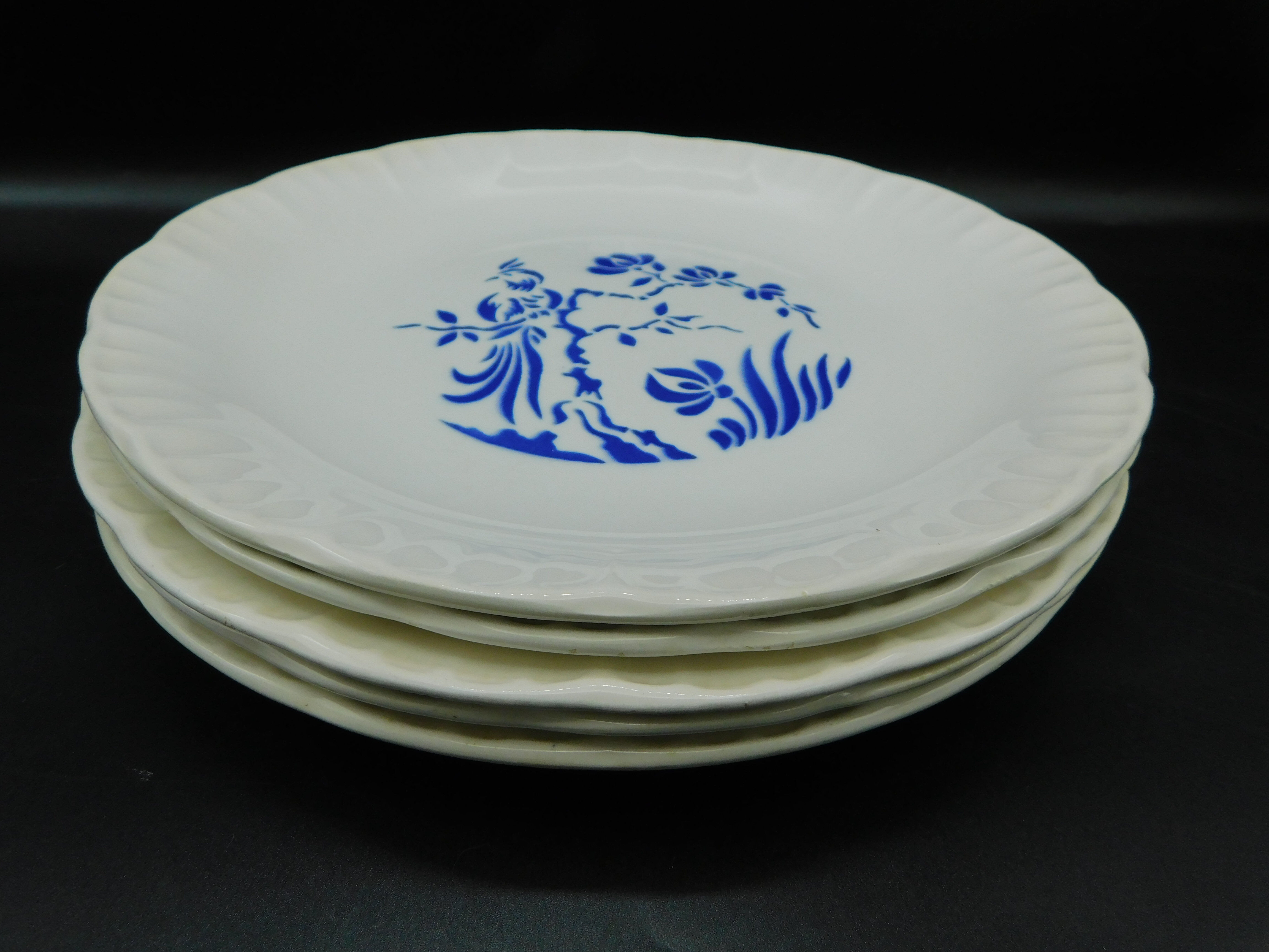 5 flat plates Digoin Sarreguemines - Paradise