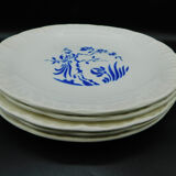 5 flat plates Digoin Sarreguemines - Paradise