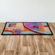 Vintage 80s colour block rug