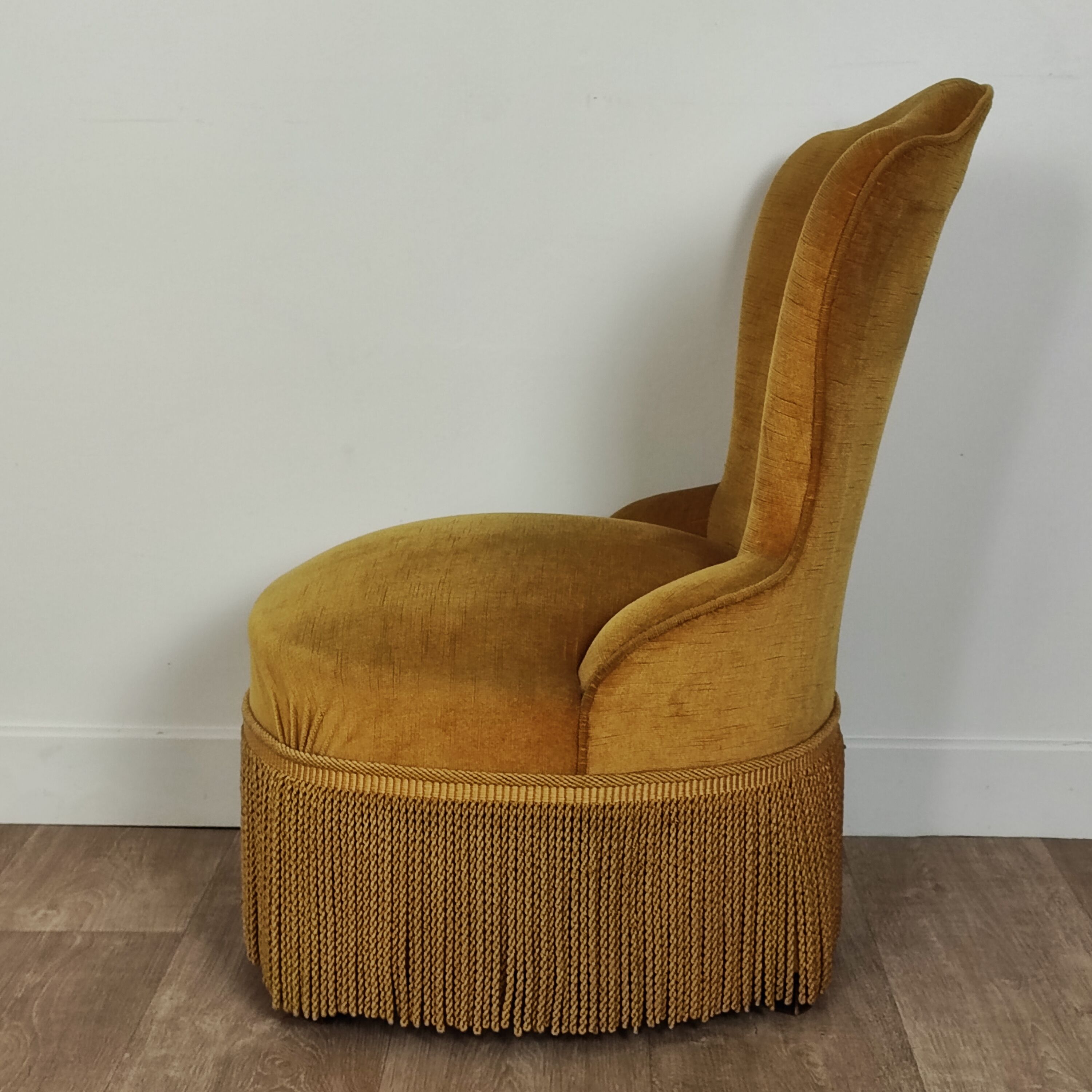 Velvet toad easy chair