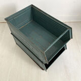 Pair of 50's Schaeffer industrial metal lockers