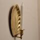 Paire d'appliques vintage en laiton