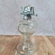 Antique glass oil lamp, dove decoration, An Qing China