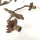 Paires d'appliques bougeoirs en laiton