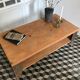 Table basse en bois et métal