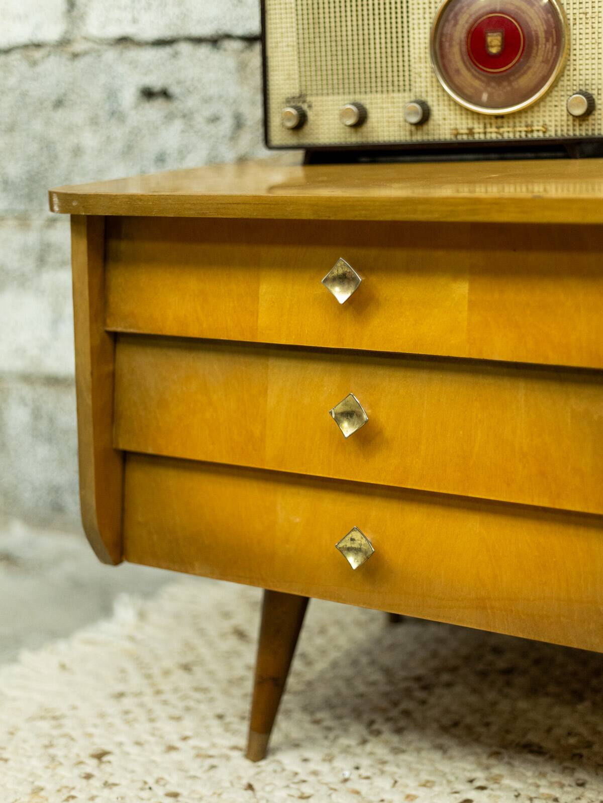 Enfilade meuble tv vintage look scandinave