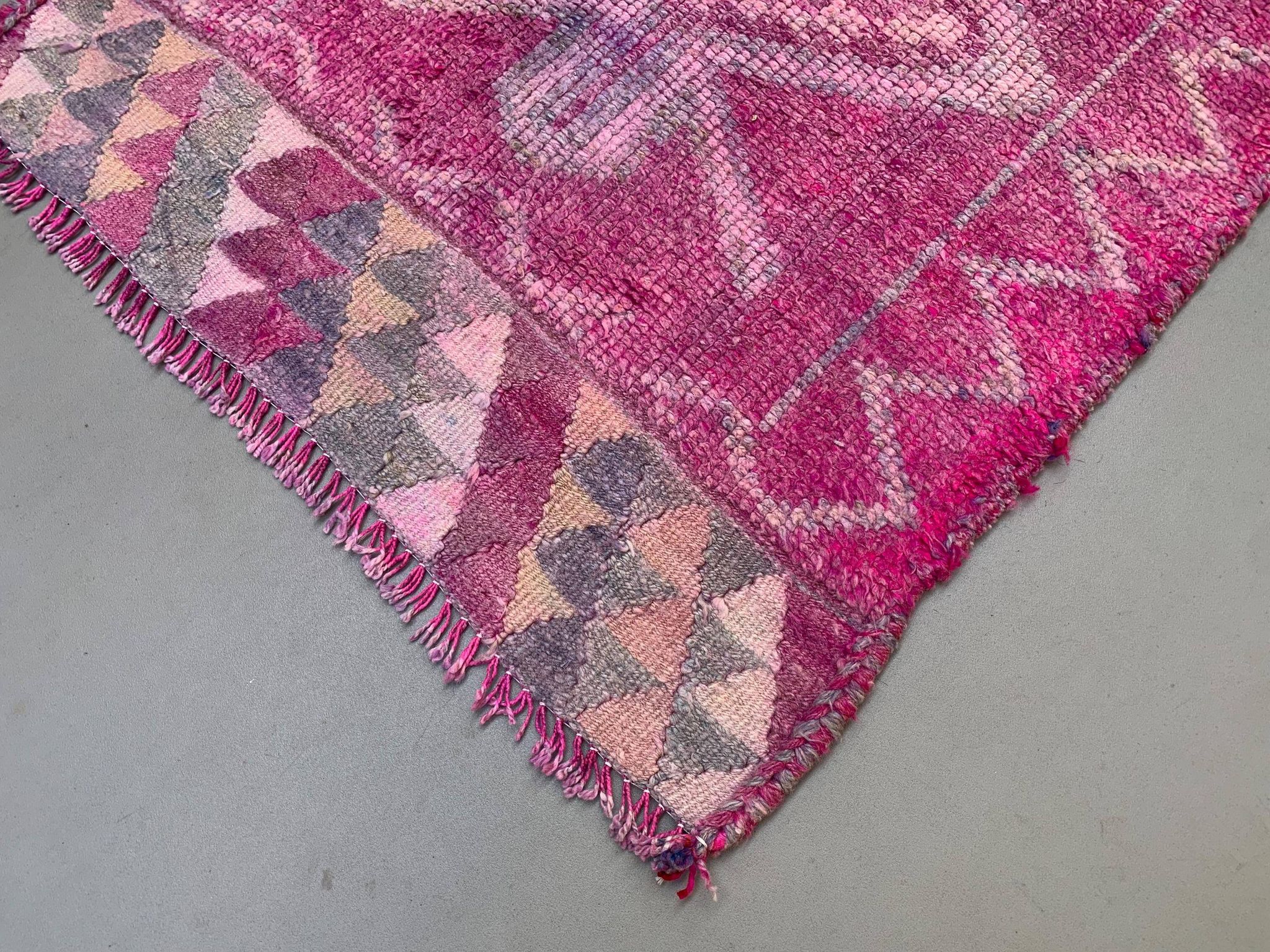 Vintage Turkish  Tribal Runner 318x90 cm veg dye wool rug tribal, handmade