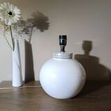 Lampe de salon blanche moderne céramique sphère | modèle Beaulieu