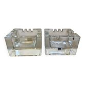 Pair of Scandinavian design ashtrays by Kaj Franck, Nuutajärvi.