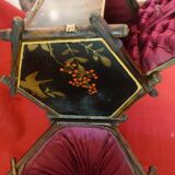 19th century bamboo work box and Japanese-style Napoleon III lacquer