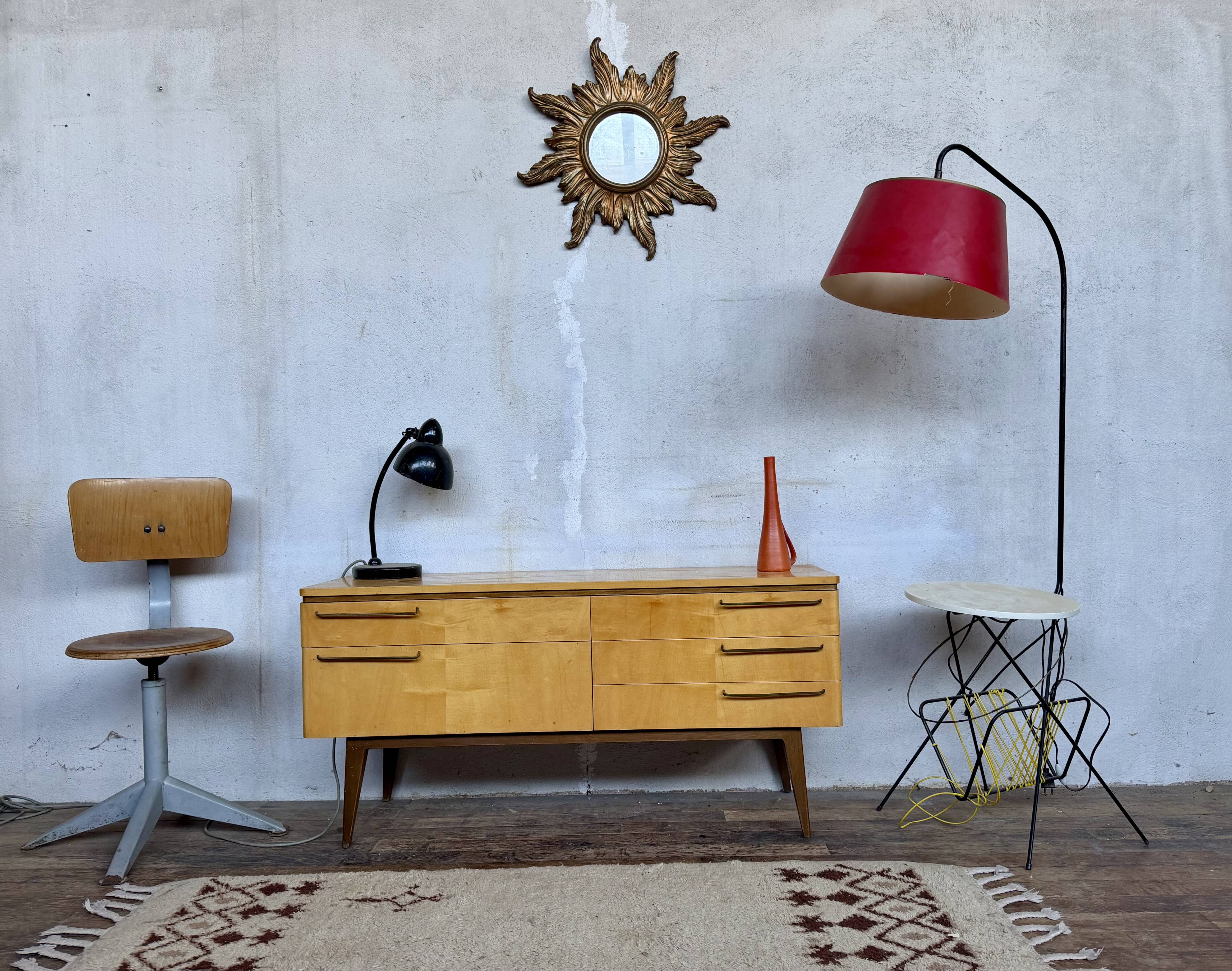 ✨ TV unit / Vintage sideboard from the 60s on tapered legs ✨