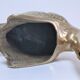 Zoomorphic solid brass swan pen holder