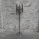 Chrome uplight floor lamp with 8 light points
